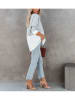 Milan Kiss Sweatshirt in Grau/ Weiß