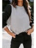Milan Kiss Sweatshirt in Grau/ Schwarz