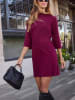 Milan Kiss Gebreide jurk bordeaux