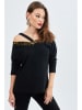 Milan Kiss Bluse in Schwarz