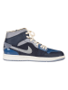 Nike Leder-Sneakers "1 Mid SE Craft" in Dunkelblau/ Grau