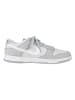 Nike Leder-Sneakers "Dunk Low LX" in Grau/ Weiß