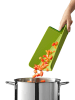 JosephJoseph Faltbares Schneidebrett "Chop2Pot" in Grün - (H) 7 x (L)37,5 x (B)21,2 cm