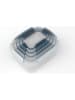 JosephJoseph 5er-Set: Frischhaltedosen "Nest" in Hellblau/ Grau