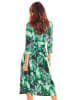 Awama Sukienka w kolorze zielonym ze wzorem