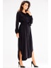 Awama Kleid in Schwarz
