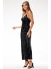 Awama Paillettenkleid in Schwarz