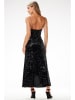 Awama Paillettenkleid in Schwarz