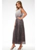 Awama Kleid in Silber/ Braun