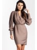 Awama Sukienka w kolorze szarobrązowym