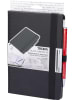 Troika 2-delige set: notitieblok en balpen zwart/rood - A5