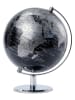Troika Wereldbol zwart/zilverkleurig - (H)27 x Ø 20 cm