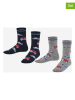 Falke 2er-Set: Socken "Cars Bundle" in Grau/ Dunkelblau