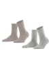 ESPRIT 2er-Set: Socken in Grau/ Beige
