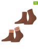 ESPRIT 2er-Set: Socken in Hellbraun