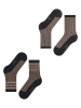 ESPRIT 2-delige set: sokken ''Scandi'' zwart/beige