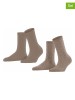 ESPRIT 2er-Set: Socken ''Playful'' in Hellbraun