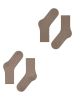 ESPRIT 2er-Set: Socken ''Playful'' in Hellbraun