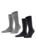 ESPRIT 2er-Set: Socken in Schwarz/ Grau
