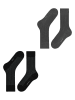 ESPRIT 2er-Set: Socken ''Illusional'' in Grau/ Schwarz