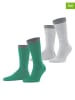 ESPRIT Skarpety (2 pary) w kolorze zielono-szarym
