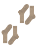 ESPRIT 2er-Set: Socken ''Basic'' in Beige