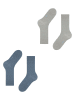 ESPRIT 2er-Set: Socken "Fine Dot" in Blau/ Grau