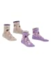 ESPRIT 2er-Set: Socken "Sweet Flower" in Lila/ Beige