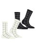 ESPRIT 2er-Set: Socken in Creme/ Schwarz