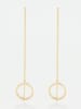 OR ÉCLAT Gouden oorhangers "Cercles immaginaires"