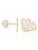 OR ÉCLAT Gold-Ohrstecker "Gentil lapin"