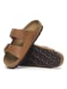 Birkenstock Leder-Pantoletten "Arizona"   in Hellbraun