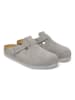 Birkenstock Leren clogs "Boston" grijs