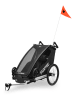 Fuxtec Fahrradanhänger "1-Sitzer FX-FA1S" in Schwarz