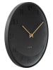 Karlsson Zegar ścienny "Fuerte Dome" w kolorze czarnym - Ø 30,5 cm