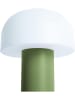 Leitmotiv LED-Tischleuchte "Luca" in Grün/ Weiß - (H)22,5 x Ø 15 cm