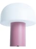 Leitmotiv LED-Tischleuchte "Luca" in Rosa/ Weiß - (H)22,5 x Ø 15 cm