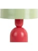 Leitmotiv Lampa stołowa "Funky" w kolorze zielono-czerwonym - wys. 24 x Ø 19 cm