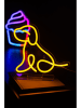 Leitmotiv LED-Dekoleuchte "Sitting Dog" in Gelb - (B)27,8 x (H)30 cm