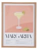 Present Time Gerahmter Kunstdruck Margarita" in Orange - (L)41,5 x (B)31,5 cm
