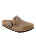 Birkenstock Leder-Clogs "Boston" in Beige