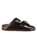 Birkenstock Leder-Pantoletten "Arizona" in Schwarz