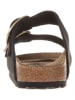 Birkenstock Skórzane klapki "Arizona Big Buckle" w kolorze czarnym