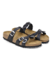 Birkenstock Leren slippers "Arizona" zwart - wijdte S