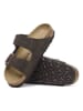 Birkenstock Leder-Pantoletten "Arizona" in Braun