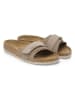 Birkenstock Leder-Pantoletten "Oita" in Beige