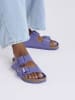Birkenstock Skórzane klapki "Arizona" w kolorze fioletowym