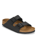 Birkenstock Leren slippers "Arizona" zwart