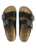Birkenstock Leder-Pantoletten "Arizona" in Schwarz