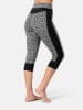 KARI TRAA Merinowoll-Thermounterhose "Rose Capri" in Schwarz/ Grau